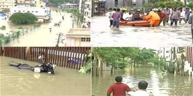 यूपी वा कई राज्यो में तूफान की संभावना।कर्नाटक में बाढ़ जैसे हालात